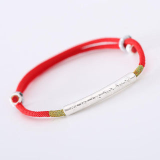 Buddha Gift Tibetan Buddhist Handmade Mani Mantra Lucky Red String Bracelet