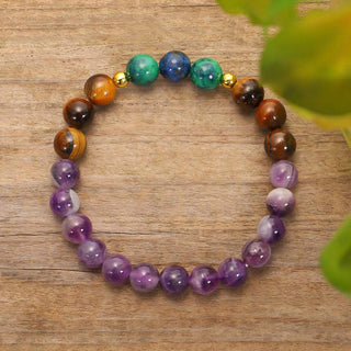 Buddha Gift Tibetan Amethyst Purify Bracelet Mala Set