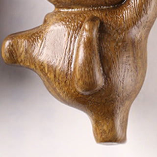 Buddha Gift Mini Green Sandalwood Dancing Cat Engraved Positive Desk Decorations