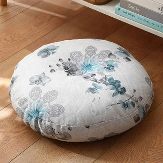 Buddha Gift Lotus Simple Pattern Linen Meditation Seat Cushion Home Living Room Decoration
