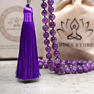 Buddha Gift Tibetan 108 Mala Beads Necklace Yoga Meditation Prayer Beads Necklace
