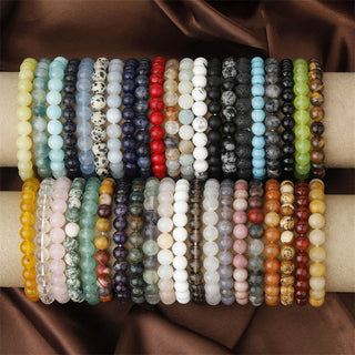 Buddha Gift Natural Stone Quartz Healing Beads Bracelet