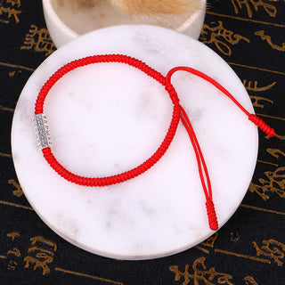 Buddha Gift Om Mani Padme Hum Luck Protection Red String Bracelet