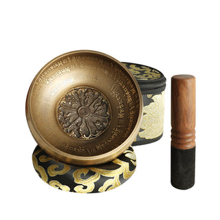 Buddha Gift Tibetan Meditation Sound Bowl Handcrafted for Healing and Mindfulness Singing Bowl Set