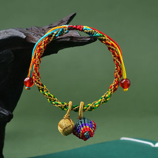 Buddha Gift Colorful Rope Luck Handcrafted Zongzi Charm Bracelet