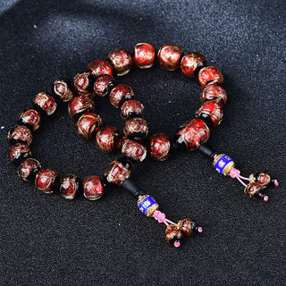 Buddha Gift Tibetan Dragon Vein Agate Healing Bracelet
