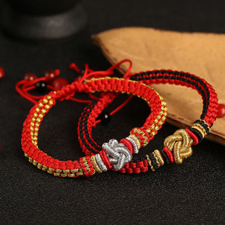 Buddha Gift Colorful Rope True Love Knot Luck Handmade Bracelet
