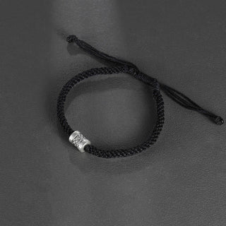 Buddha Gift 999 Sterling Silver Red String Lucky Cloud Strength Bracelet