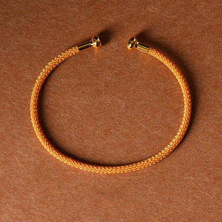 Buddha Gift Simple Design Handmade Luck Braid String Cuff Bracelet