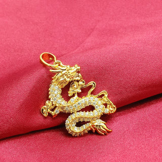 Buddha Gift Gold Dragon Protection Necklace Pendant