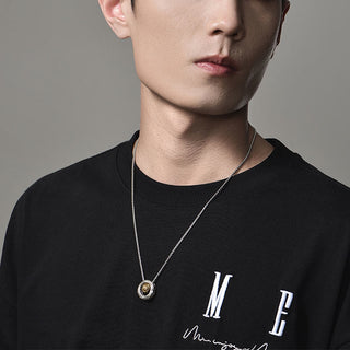 Buddha Gift Mobius Lucky Bead Copper Wealth Necklace Pendant