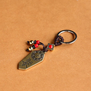 Buddha Gift Feng Shui Bagua Yin Yang Balance Peace Keychain