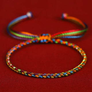 Buddha Gift "May all your wishes come true" Lucky Multicolored Bracelet