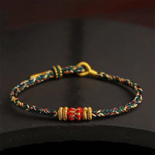 Buddha Gift Handmade Colorful Rope King Kong Knot Braided Luck Bracelet