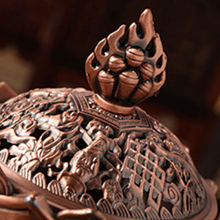 Buddha Gift Tibetan Lotus Shaped Purify Incense Burner