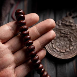 Buddha Gift Natural Tibet 108 Mala Beads Purple Bodhi Seed Hetian Cyan Jade Copper Dorje Peace Bracelet