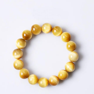 Buddha Gift  Anxiety Stress Healing Crystal Tiger Eye Bead Bracelet
