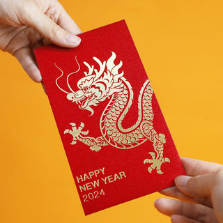 Buddha Gift 6Pcs Chinese Red Envelope Year of the Dragon Lucky Money Envelopes 2024 Chinese New Year Dragon Year Envelope