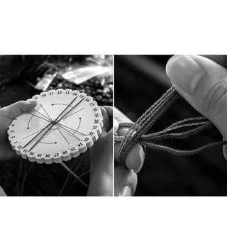 Buddha Gift Handmade Tibetan 925 Sterling Silver Chinese Zodiac Natal Buddha Zakiram Goddess of Wealth Protection Multicolored Rope Braided Bracelet