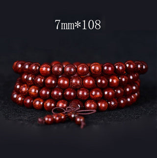 Buddha Gift Tibetan Small Leaf Red Sandalwood Balance Bracelet