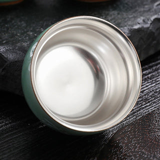 Buddha Gift Butterfly Goldfish Lotus Koi Fish Ceramic Teacup Kung Fu Tea Cup 120ml