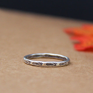 Buddha Gift 925 Sterling Silver Luck Koi Fish Wealth Ring