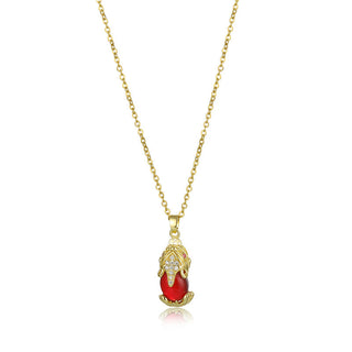 Buddha Gift Natural Garnet Pixiu Fortune Necklace