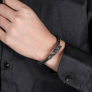 Buddha Gift Dragon Titanium Steel Protection Luck Bracelet