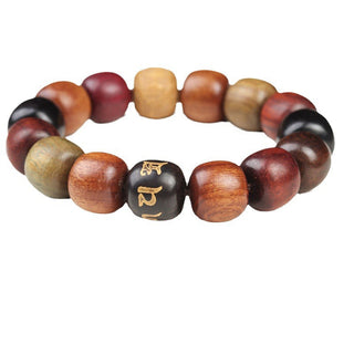 Buddha Gift Tibet Various Wood Om Mani Padme Hum Purity Bracelet