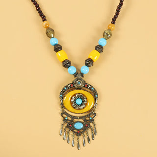 Buddha Gift Tibetan Retro Beads Tassel Hair Decoration Hair Accessories