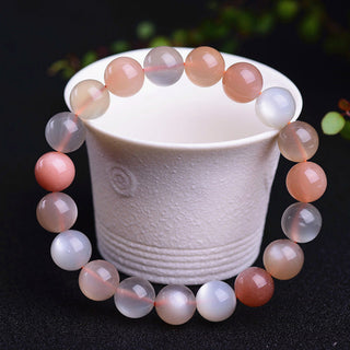 Buddha Gift Natural Moonstone Wealth Positive Bracelet