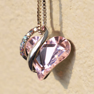 Buddha Gift Love Heart Birthstone Healing Energy Necklace Pendant