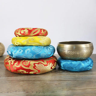Buddha Gift Tibetan Singing Bowl Handcraft Cushion Decoration