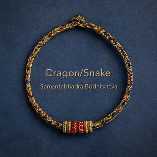 Buddha Gift Tibet Handmade Chinese Zodiac Natal Buddha Luck Strength Braided String Bracelet