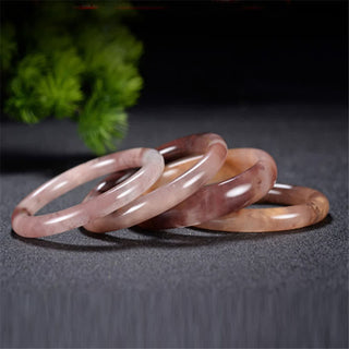 Buddha Gift Purple Golden Silk Jade Wealth Bracelet Bangle