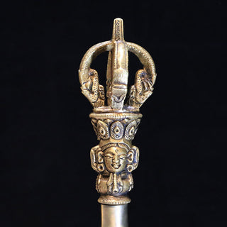 Buddha Gift Tibetan Meditation Bell and Vajra Dorje Copper Enlightenment Decoration Set