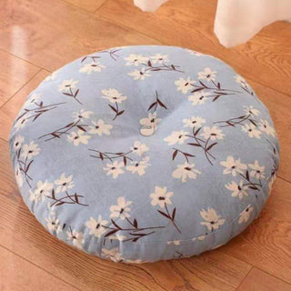 Buddha Gift Lotus Simple Pattern Linen Meditation Seat Cushion Home Living Room Decoration