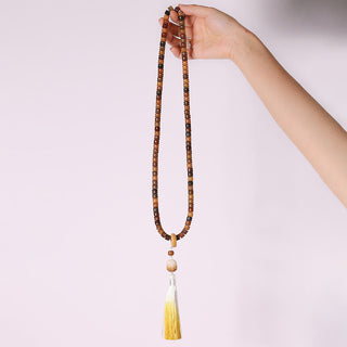 Buddha Gift 108 Mala Beads Bodhi Seed Buddha Hand Lotus Engraved Harmony Bracelet