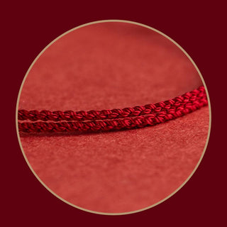 Buddha Gift 925 Sterling Silver Lucky Fortune Peace Joy Lotus Peace Buckle Red String Bracelet