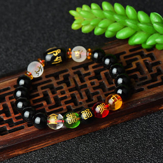 Buddha Gift Tibetan Black Onyx Luck Bracelet