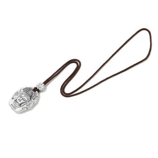 Buddha Gift Chinese Zodiac Natal Buddha Om Mani Padme Hum Lotus Compassion Necklace Pendant