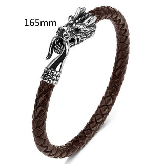 Buddha Gift Dragon Titanium Steel Protection Luck Bracelet