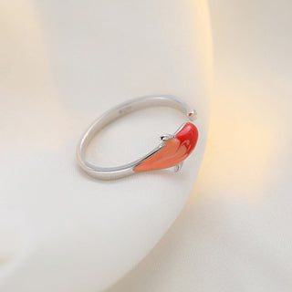 Buddha Gift Koi Fish Copper Balance Luck Adjustable Ring