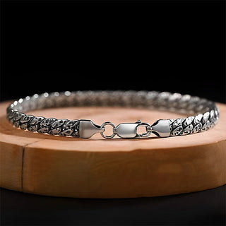 Buddha Gift Simple Dotted Texture Design Copper Luck Buckle Bracelet