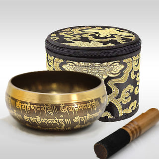 Buddha Gift Tibetan Meditation Sound Bowl Handcrafted for Healing and Mindfulness Singing Bowl Set