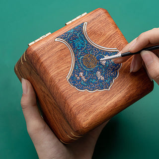 Buddha Gift Antique Flower Leaf Handmade Rosewood Jewelry Storage Box Wooden Gift Organizer Box