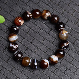 Buddha Gift Tibetan Sardonyx Happiness Positive Bracelet