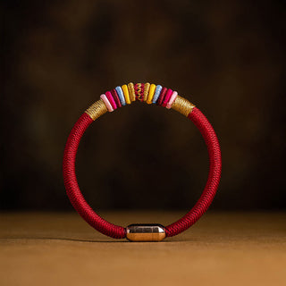 Buddha Gift Tibetan Handmade King Kong Knot Protection Magnetic Buckle Braided Bracelet