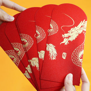 Buddha Gift 6Pcs Chinese Red Envelope Year of the Dragon Lucky Money Envelopes 2024 Chinese New Year Dragon Year Envelope