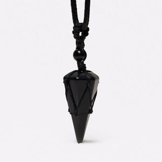 Buddha Gift Natural Stone Pointed Pendant Necklace